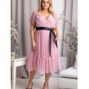 Plus size dress model 183331 Karko