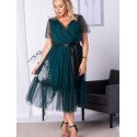 Plus size dress model 183335 Karko