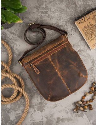 Natural leather bag model 191537 Galanter