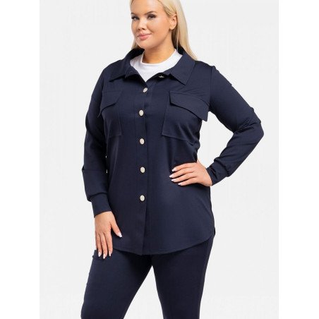 proShirt model 195027 Karko_Plus Size Shirts, Blouses, Tunics