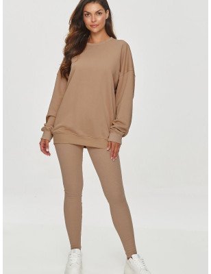 Long leggings model 202958 Makadamia