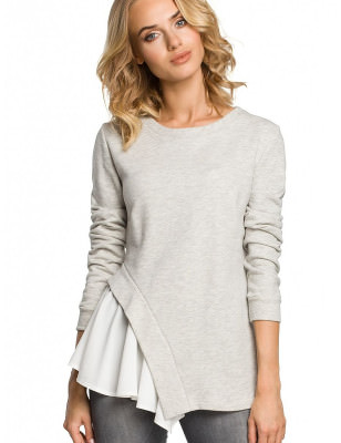 proAsymmetrical Side Long Sleeve Blouse_Women`s Blouses, Tunics