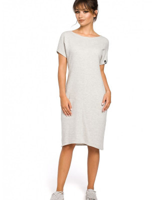 proComfortable Cotton Blend Dress, Everyday Loose Fit Pockets_Day Dresses