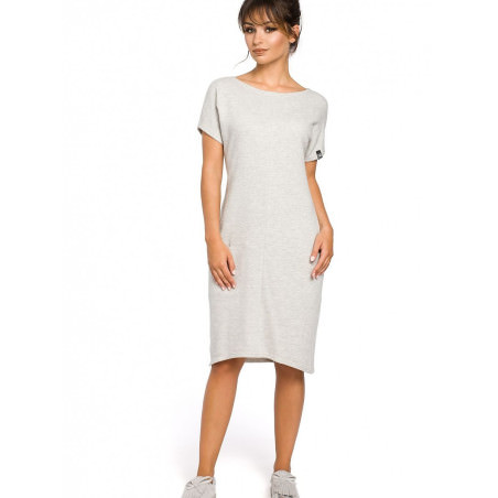 proComfortable Cotton Blend Dress, Everyday Loose Fit Pockets_Day Dresses