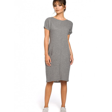 proComfortable Cotton Blend Dress, Everyday Loose Fit Pockets_Day Dresses