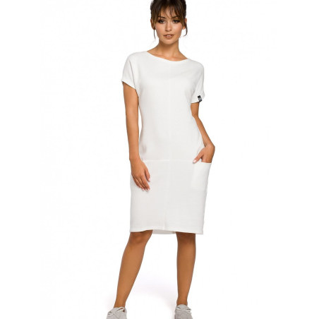 proComfortable Cotton Blend Dress, Everyday Loose Fit Pockets_Day Dresses