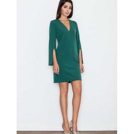 Elegant Zipper Front Dress: Sophisticated Style & Comfort