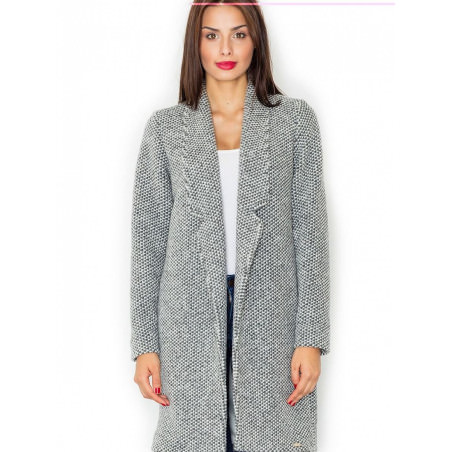 Classic Knee-Length Wool Blend Coat