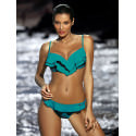 Heart-Shaped Neckline Ruffled Bikini Swimsuit