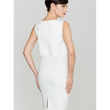 Fitted Back Split Tunic Dress