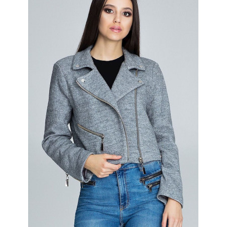 proWomen's Ramoneska Style Jacket - Zipped Design, Stylish & Warm_Women`s Coats, Jackets