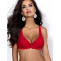 MAT Padded Lace Bra with Satin Bow & Vertical Whalebone Support