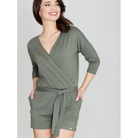 proKnitwear Overalls with V-Neck & Tied Waist_Playsuits for Women