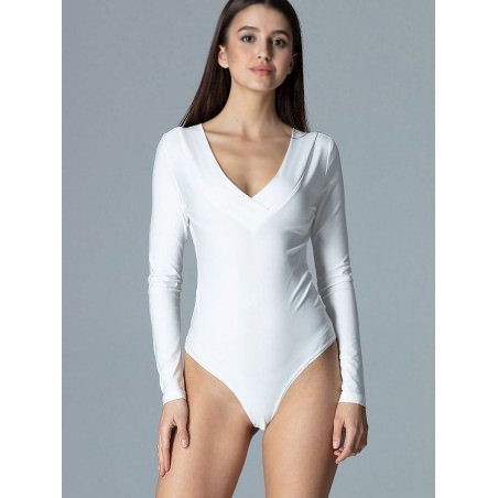 proElegant Heart Neckline Long Sleeve Bodysuit_Shapewear Bodies for Women