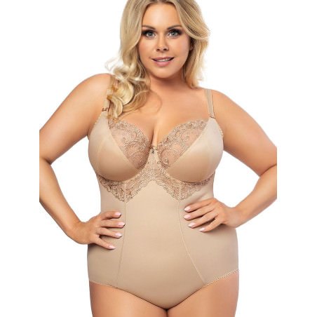proElegant Bodysuit with Mesh Support and Embroidery_Corsets, Bodysuits, Belts