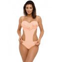 Cuban Chic Monokini Swimsuit Push Up Top Adjustable Back Tie