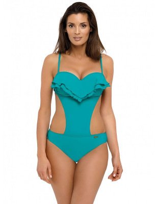 proCuban-Inspired Monokini Push-Up Swimsuit Cut Out Sides_One-Piece Swimsuits, Swimming Costumes for Women