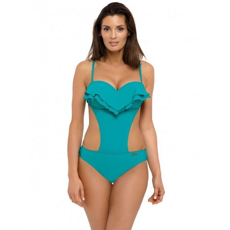 proCuban-Inspired Monokini Push-Up Swimsuit Cut Out Sides_One-Piece Swimsuits, Swimming Costumes for Women