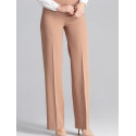 Wide-Leg Pants for Women, Side Zipper Closure, Elegant Design