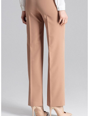 Wide-Leg Pants for Women, Side Zipper Closure, Elegant Design