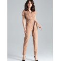 Women's Loose Drape Jumpsuit Tie Waist