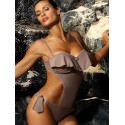 Latin Cubano One-Piece Monokini Swimsuit - Push Up & Adjustable