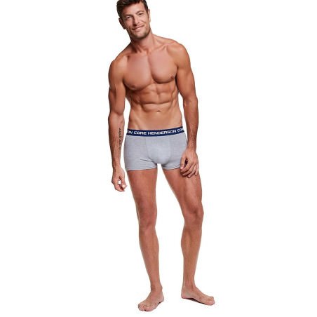 Men's Boxer Shorts Set - Grey & Navy Blue 2 Pack