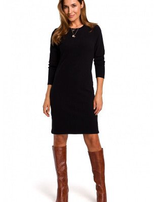 Cotton Knit Midi Dress: Versatile & Comfortable Style