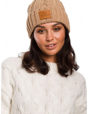 proStylish Plaid Beanie Flip Up Logo_Caps & Hats for Women