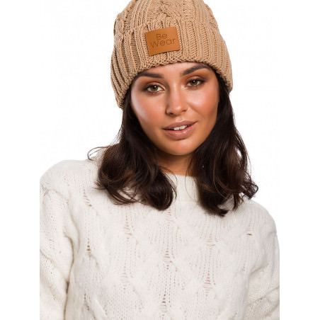 proStylish Plaid Beanie Flip Up Logo_Caps & Hats for Women