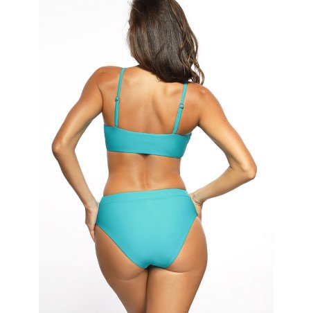 High-Cut Swimsuit with Thigh Cutouts, Adjustable Straps & Removable Inserts