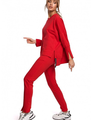 Chic Straight-Leg Trousers with Elastic Waistband