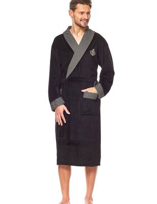 Luxurious Men's Velour Robe: Royal Style Comfort