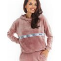 Loose Fit Warm Sweatshirt with Kangaroo Pocket