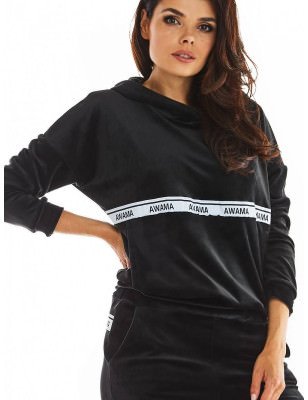 proVelour Sweatshirt - Kangaroo Pocket - Loose Fit_Sweatshirts for Women