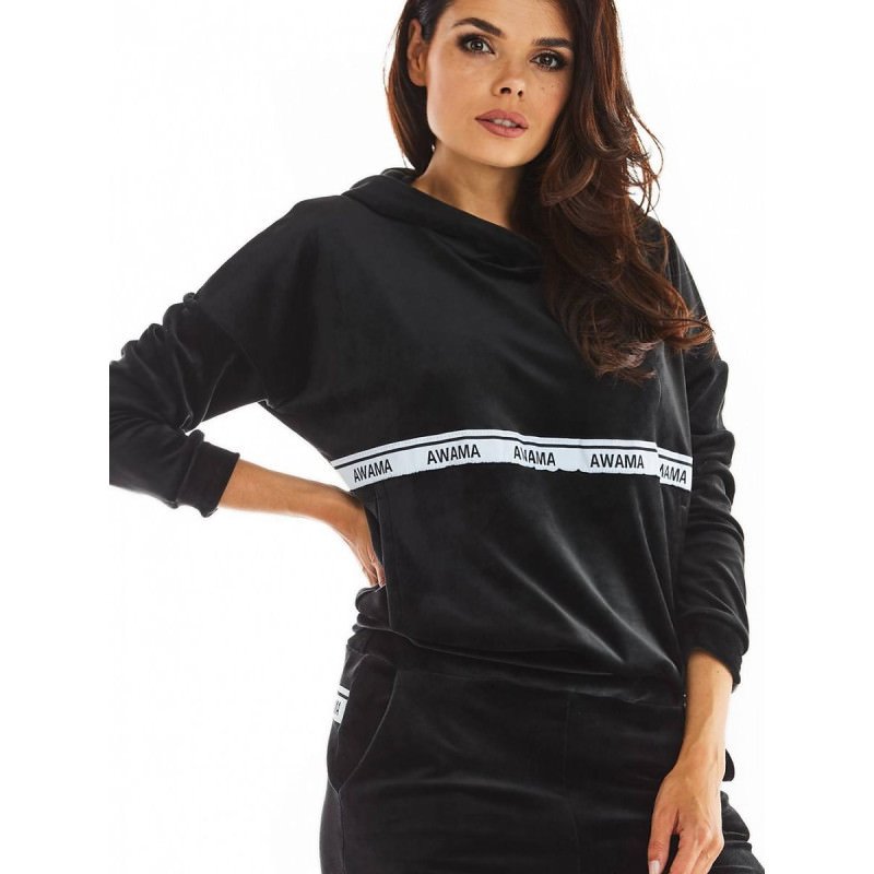 proVelour Sweatshirt - Kangaroo Pocket - Loose Fit_Sweatshirts for Women