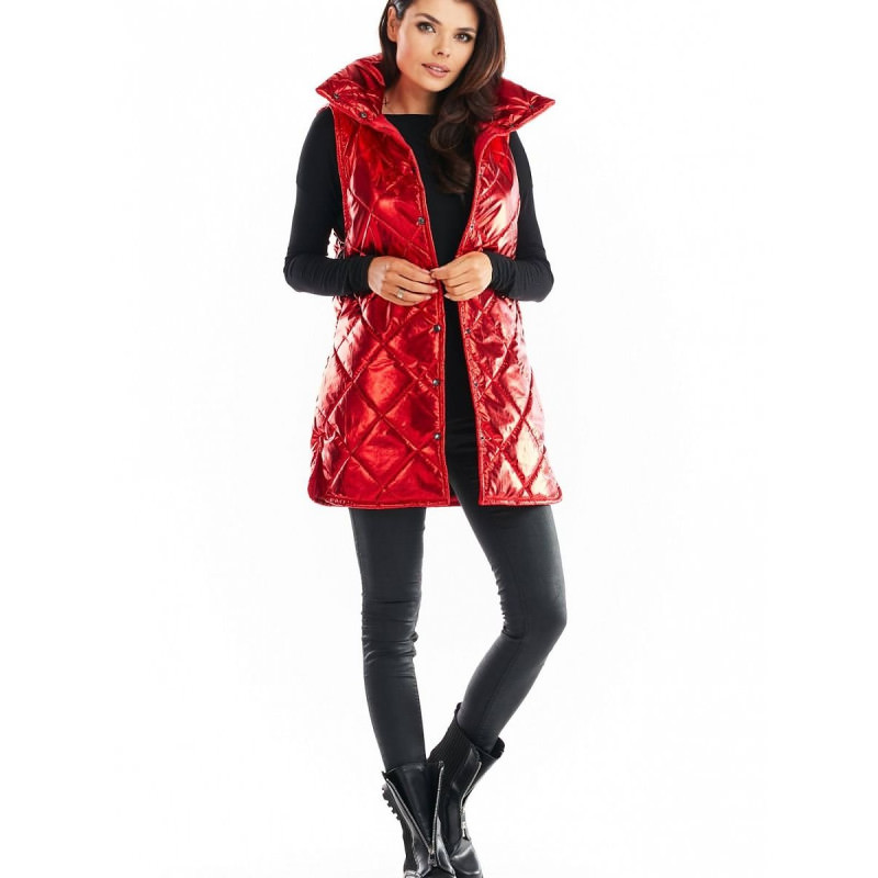 proQuilted Vest - Classic High Collar Design, Autumn Warmth_Women`s Coats, Jackets