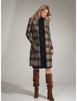 Classic Checked Coat - Winter Warmth & Style