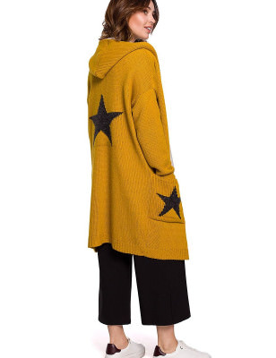 Starry Cardigan Cozy Relaxed Fit Statement Sweater