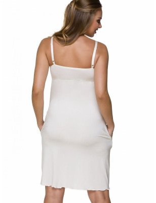 Pregnancy & Breastfeeding Chemise Adjustable Straps, Floral Knit