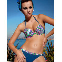 Underwired Padded Two-Piece Swimsuit with Side Gather