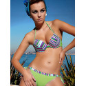 Underwired Padded Two-Piece Swimsuit with Side Gather