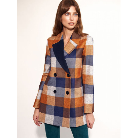 proWomen's Classic Check Double-Breasted Coat_Women`s Coats, Jackets