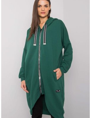 proLadies Extended Zip Up Sweatshirt - Deep Green Forest_Sweatshirts for Women