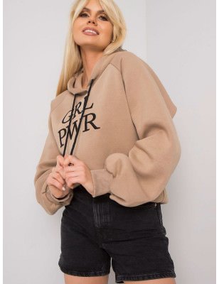 proDark Beige Oversized Hoodie - Cozy Comfort & Casual Style_Sweatshirts for Women