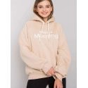 Beige Hooded Sweatshirt - Women's Comfort & Style