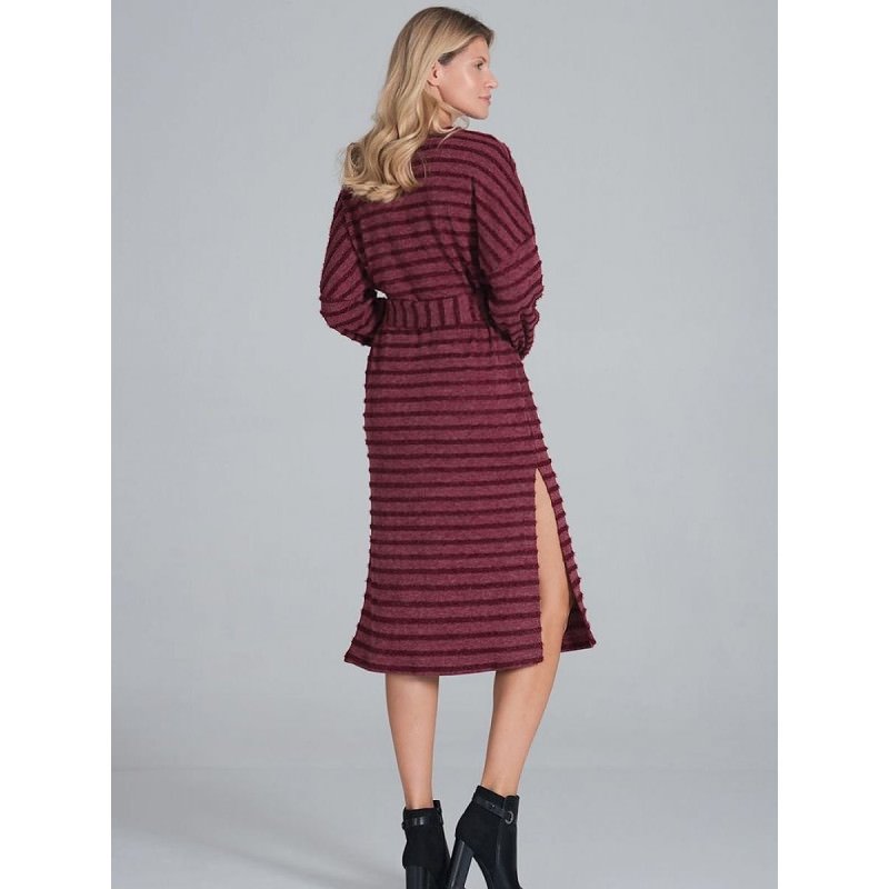 proCozy Winter Midi Dress - Long Sleeve, Half Round Neckline_Day Dresses