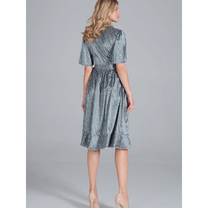 proSatin Envelope Midi Dress - Elegant Tied Waist, Flounce Hem_Formal Dresses, Cocktail Dresses