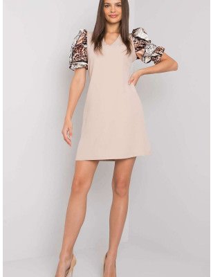 Short Dress with Decorative Sleeves for Women