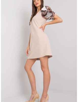 Short Dress with Decorative Sleeves for Women